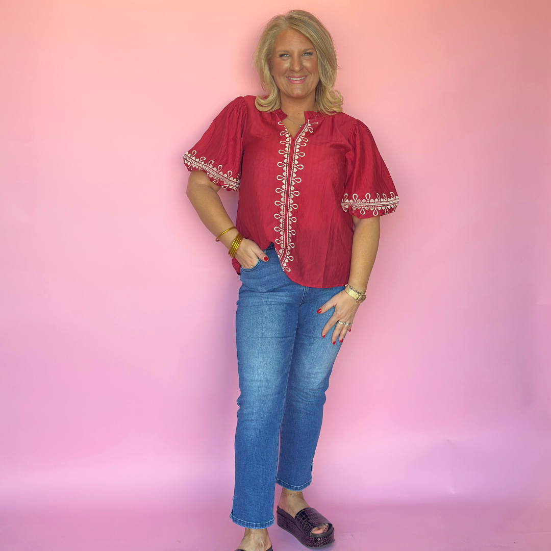 Cranberry Kiss Blouse