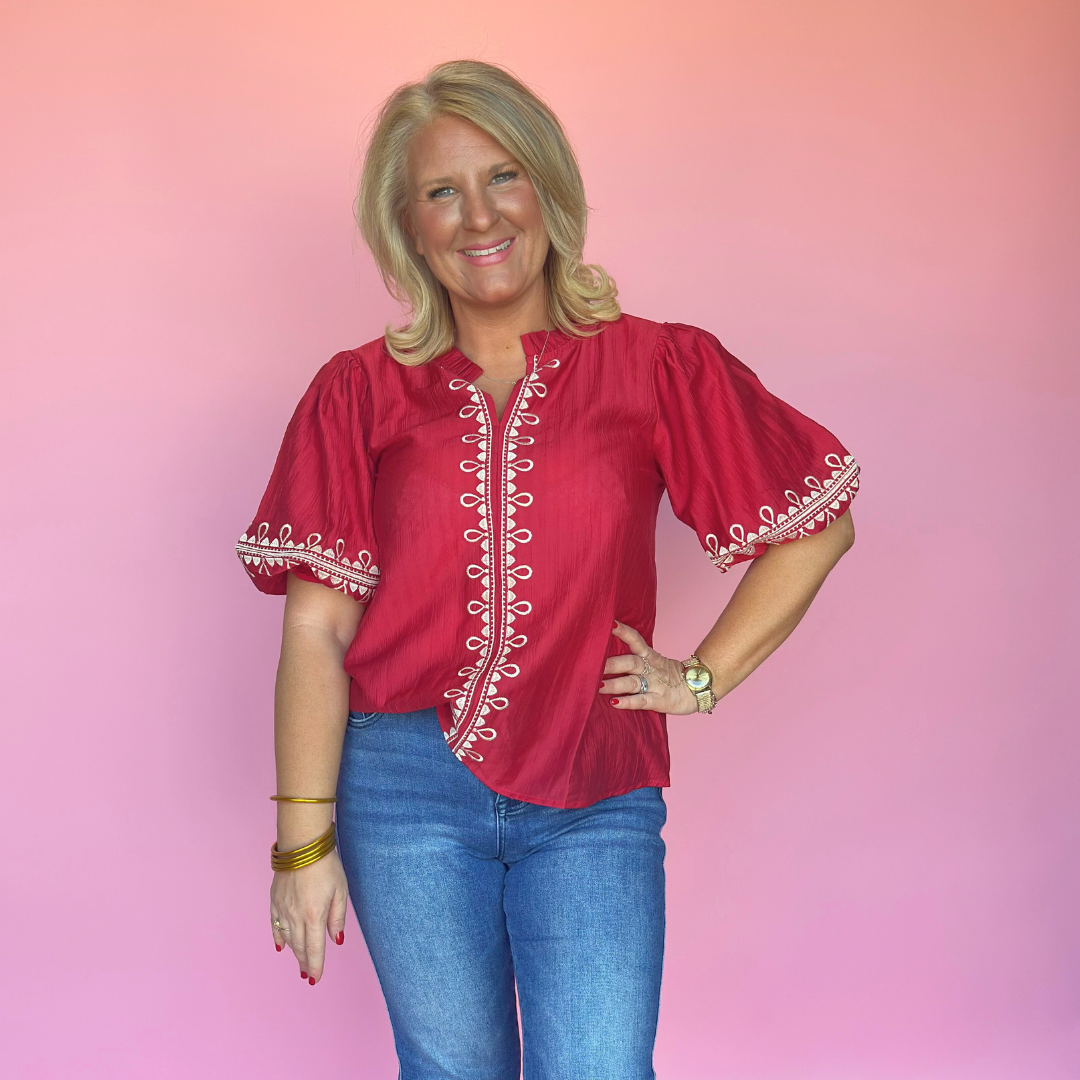Cranberry Kiss Blouse