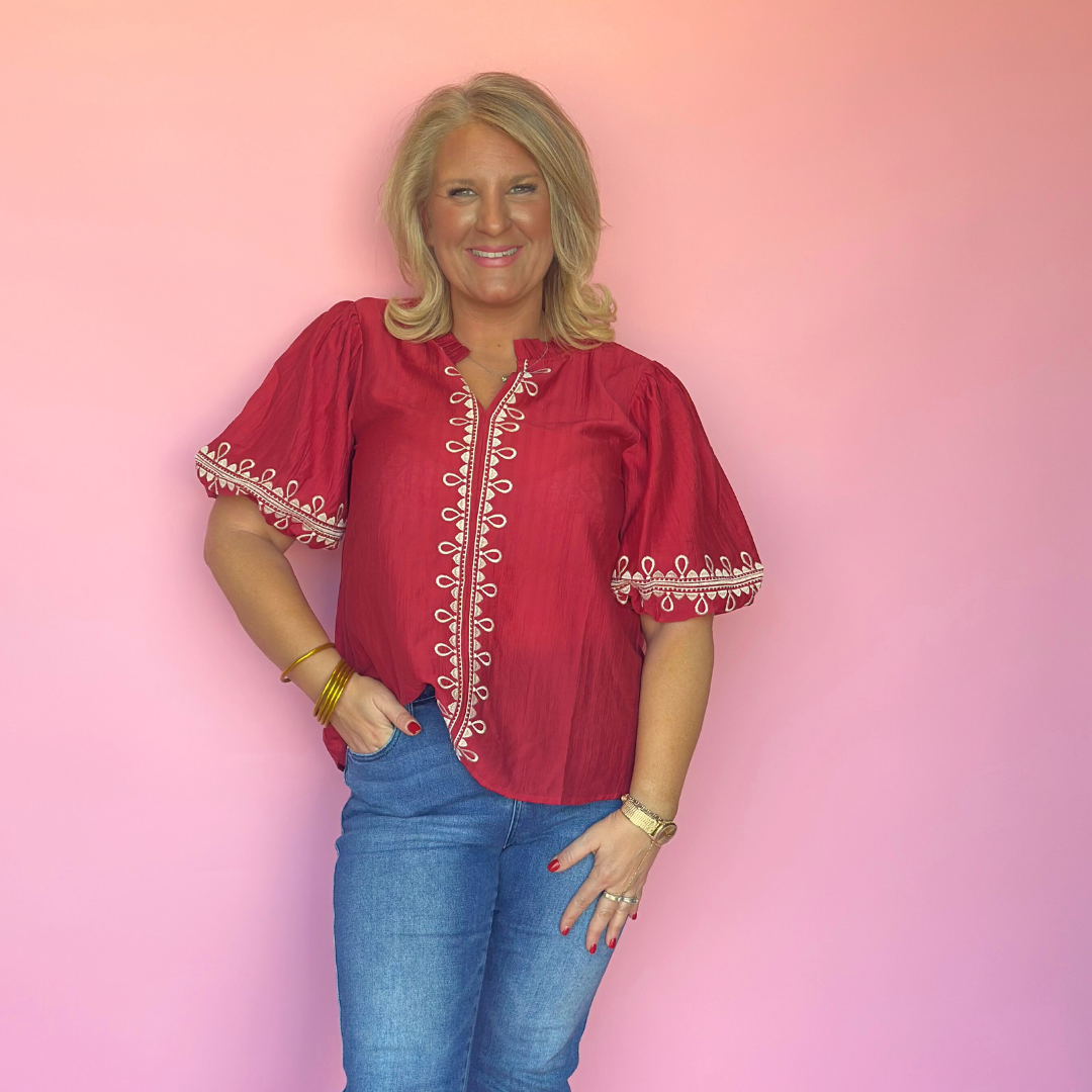 Cranberry Kiss Blouse